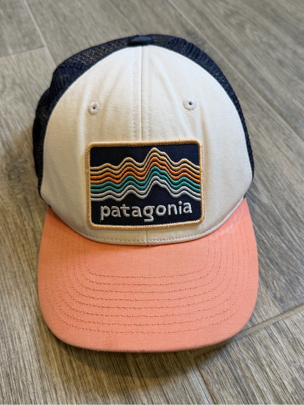Patagonia Trucker Hat Unisex One Size Blue Mesh Snapback Cap Camp Hiking